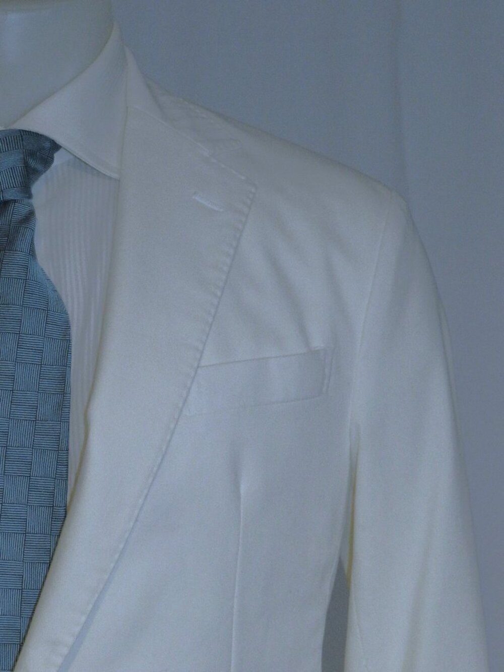 Ralph Lauren Purple Label Hadley Cotton Stretch Solid White Blazer 42R NWOT